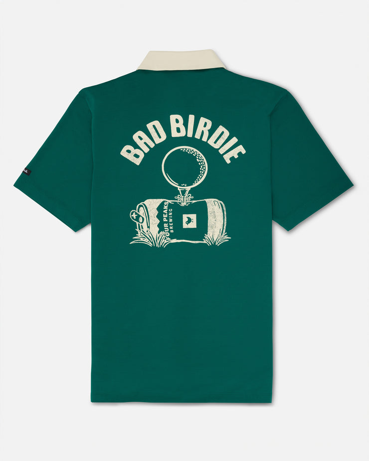 Bad Birdie Green Polo