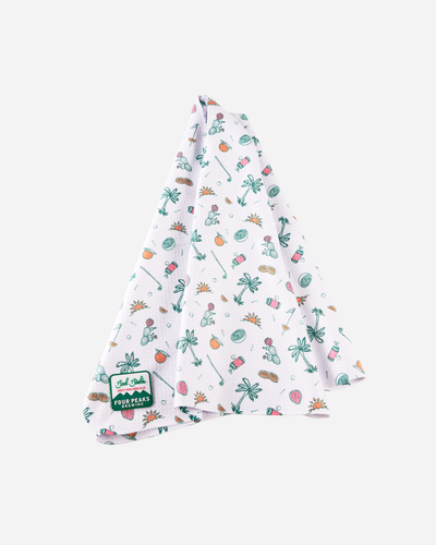 Bad Birdie White Golf Towel