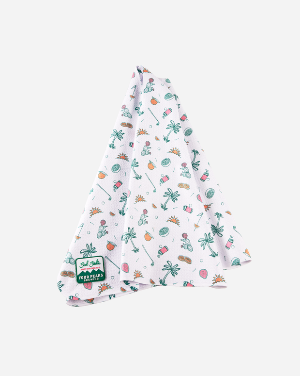 Bad Birdie White Golf Towel
