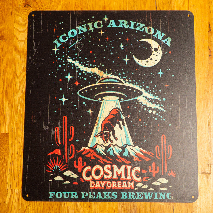Iconic Arizona Cosmic Daydream Metal Sign – Four Peaks Brewing Company