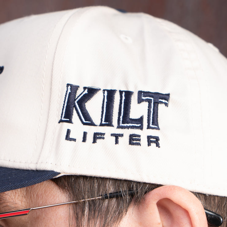 Kilt Lifter Cream/Navy Snapback Hat