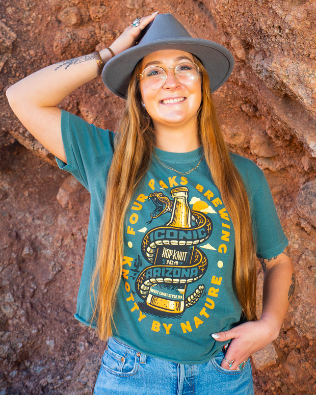 Iconic Arizona Rattlesnake Crop Tee